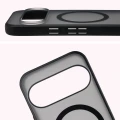 Etui z pierścieniem magnetycznym + szkło hartowane Bizon MatteO Pack do Google Pixel 11 Pro XL / 10 Pro XL, przydymione-czarne (5/9)