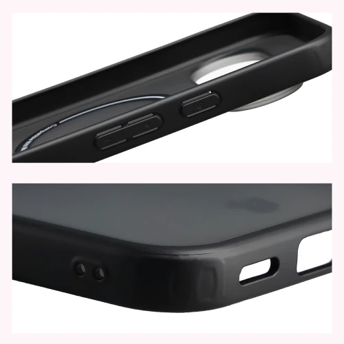 Etui z pierścieniem magnetycznym + szkło hartowane Bizon MatteO Pack do Google Pixel 11 Pro XL / 10 Pro XL, przydymione-czarne (6/9)