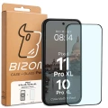 Etui z pierścieniem magnetycznym + szkło hartowane Bizon MatteO Pack do Google Pixel 11 Pro XL / 10 Pro XL, przydymione-czarne (9/9)