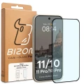 Etui z pierścieniem magnetycznym + szkło hartowane Bizon MatteO Pack do Google Pixel 11 / 11 Pro / 10 / 10 Pro, przydymione-beżowe (9/9)