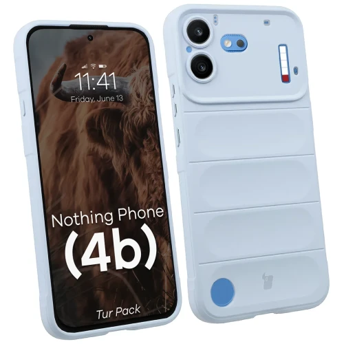 Pancerne etui + szkło hartowane Bizon Tur Pack do Nothing Phone (4b), jasnoniebieskie (3/10)