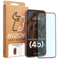Pancerne etui + szkło hartowane Bizon Tur Pack do Nothing Phone (4b), burgundowe (10/10)