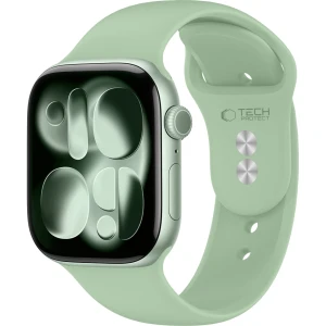 Pasek Tech-Protect Silicone, Apple Watch 42/41/40/38 mm, pistacjowy