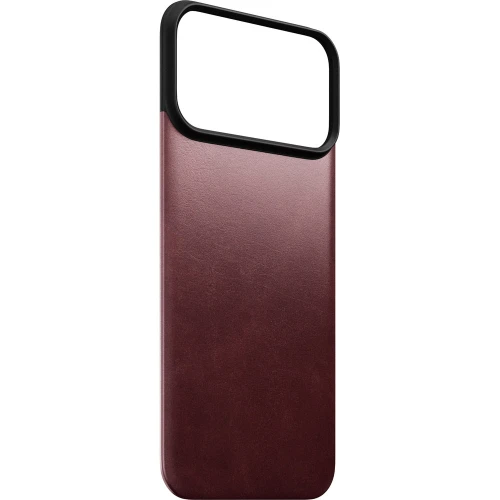 Skórzane etui Nomad Magnetic Leather Back Horween Series do MagSafe do iPhone 18 Pro Max / 17 Pro Max, burgundowe (1/8)