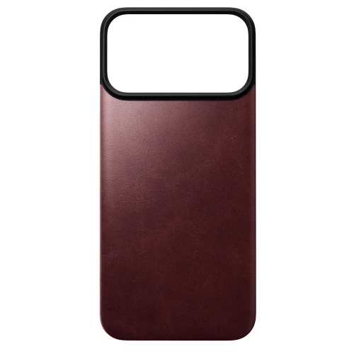 Skórzane etui Nomad Magnetic Leather Back Horween Series do MagSafe do iPhone 18 Pro Max / 17 Pro Max, burgundowe (2/8)