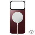 Skórzane etui Nomad Magnetic Leather Back Horween Series do MagSafe do iPhone 18 Pro Max / 17 Pro Max, burgundowe (5/8)