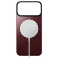 Skórzane etui Nomad Magnetic Leather Back Horween Series do MagSafe do iPhone 18 Pro Max / 17 Pro Max, burgundowe (7/8)