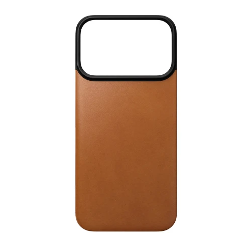Skórzane etui Nomad Magnetic Leather Back Horween Series do MagSafe do iPhone 18 Pro / 17 Pro, jasnobrązowe (2/8)