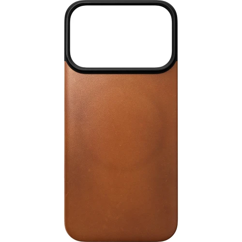 Skórzane etui Nomad Magnetic Leather Back Horween Series do MagSafe do iPhone 18 Pro / 17 Pro, jasnobrązowe (4/8)