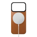 Skórzane etui Nomad Magnetic Leather Back Horween Series do MagSafe do iPhone 18 Pro / 17 Pro, jasnobrązowe (7/8)