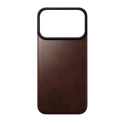 Skórzane etui Nomad Magnetic Leather Back Horween Series do MagSafe do iPhone 18 Pro / 17 Pro, rustykalne brązowe (2/8)