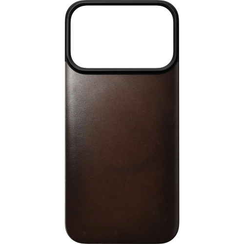 Skórzane etui Nomad Magnetic Leather Back Horween Series do MagSafe do iPhone 18 Pro / 17 Pro, rustykalne brązowe (4/8)