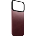 Skórzane etui Nomad Magnetic Leather Back Horween Series do MagSafe do iPhone 18 Pro / 17 Pro, burgundowe (1/8)