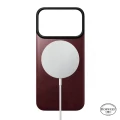 Skórzane etui Nomad Magnetic Leather Back Horween Series do MagSafe do iPhone 18 Pro / 17 Pro, burgundowe (5/8)