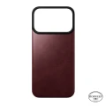 Skórzane etui Nomad Magnetic Leather Back Horween Series do MagSafe do iPhone 18 Pro / 17 Pro, burgundowe (8/8)