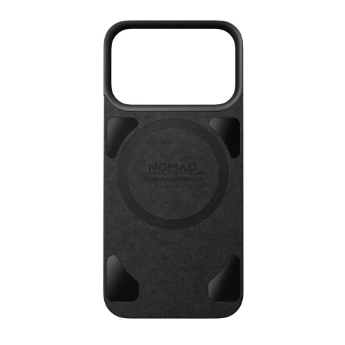 Skórzane etui Nomad Magnetic Leather Back Horween Series do MagSafe do iPhone 18 Pro / 17 Pro, czarne (3/8)