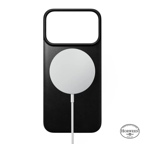 Skórzane etui Nomad Magnetic Leather Back Horween Series do MagSafe do iPhone 18 Pro / 17 Pro, czarne (5/8)