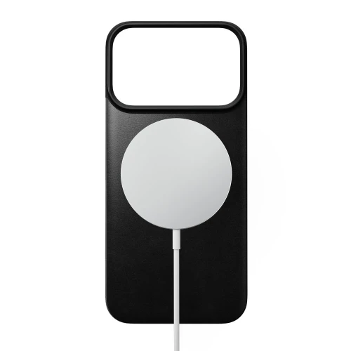 Skórzane etui Nomad Magnetic Leather Back Horween Series do MagSafe do iPhone 18 Pro / 17 Pro, czarne (7/8)