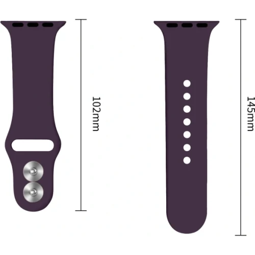 Pasek Tech-Protect Silicone, Apple Watch 49/46/45/44 mm, burgundowy (8/9)