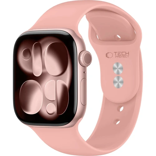 Pasek Tech-Protect Silicone, Apple Watch 49/46/45/44 mm, różowy (1/9)