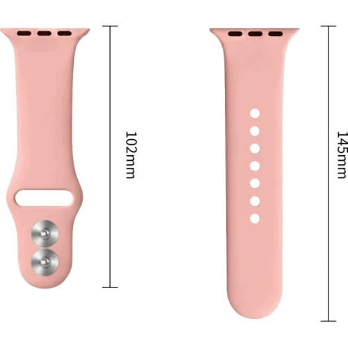 Pasek Tech-Protect Silicone, Apple Watch 49/46/45/44 mm, różowy (3/9)
