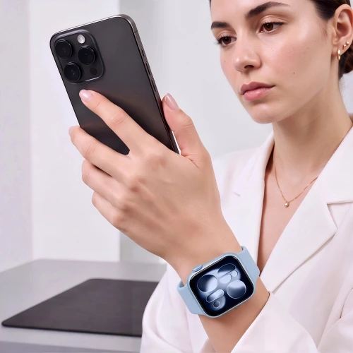 Pasek Tech-Protect Silicone, Apple Watch 49/46/45/44 mm, ciemnoniebieski jeans (6/9)