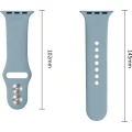 Pasek Tech-Protect Silicone, Apple Watch 49/46/45/44 mm, ciemnoniebieski jeans (8/9)