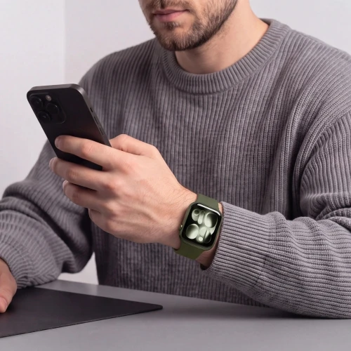 Pasek Tech-Protect Silicone, Apple Watch 49/46/45/44 mm, ciemnozielone (3/8)