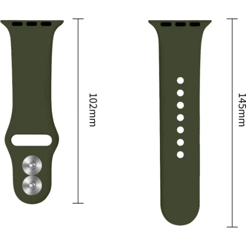 Pasek Tech-Protect Silicone, Apple Watch 49/46/45/44 mm, ciemnozielone (7/8)