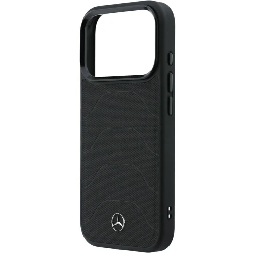 Etui Mercedes-Benz Leather Mesh Bow Line do iPhone 18 Pro Max / 17 Pro Max, do MagSafe, czarne (6/8)