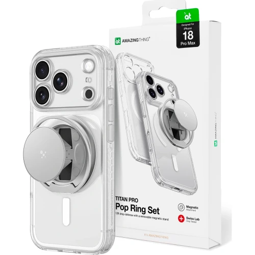 Etui AmazingThing Titan Pro Pop Lens do iPhone 18 Pro Max, przezroczyste (1/8)