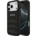Etui Mercedes-Benz AMG Leather Debossed Lines Logo do iPhone 18 Pro Max / 17 Pro Max, czarne (1/8)