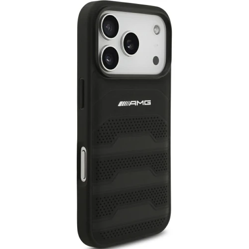 Etui Mercedes-Benz AMG Leather Debossed Lines Logo do iPhone 18 Pro Max / 17 Pro Max, czarne (4/8)