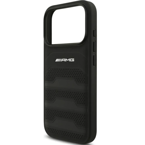 Etui Mercedes-Benz AMG Leather Debossed Lines Logo do iPhone 18 Pro Max / 17 Pro Max, czarne (6/8)