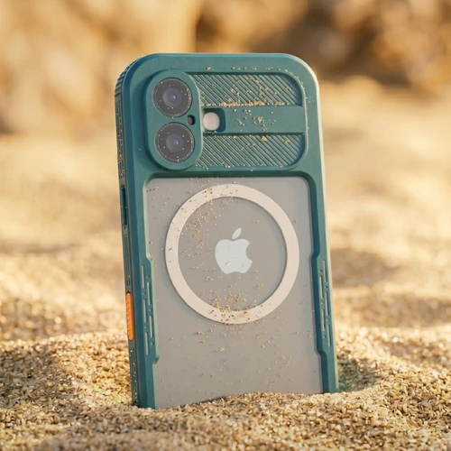 Etui wodoodporne Crong Seal Cover do iPhone 17 Pro do MagSafe, czarny (9/10)