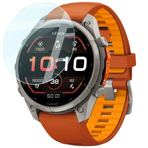 Szkło hartowane na ekran Bizon Watch Glass Clear do Garmin Fenix 9 Pro AMOLED (47 mm) (3/5)