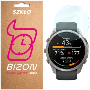 Szkło hartowane na ekran Bizon Watch Glass Clear do Garmin Fenix 9 Pro AMOLED (51 mm)