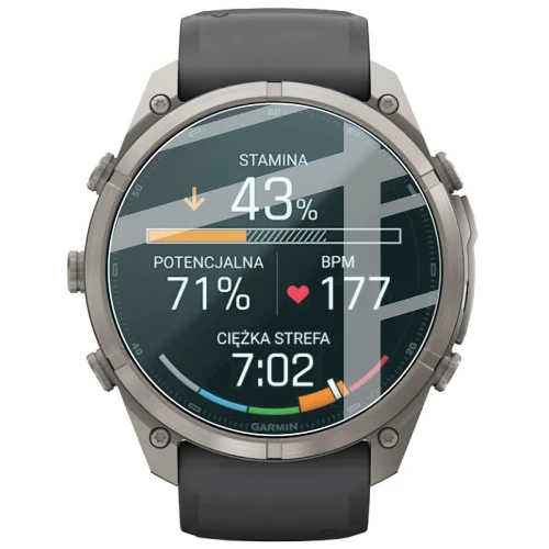 Szkło hartowane na ekran Bizon Watch Glass Clear do Garmin Fenix 9 Pro AMOLED (51 mm) (2/5)