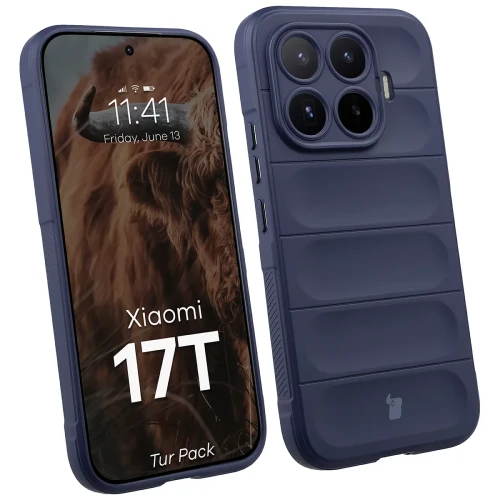 Pancerne etui + szkło hartowane Bizon Tur Pack do Xiaomi 17T, granatowe (3/10)