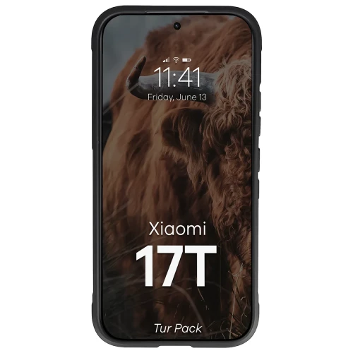 Pancerne etui + szkło hartowane Bizon Tur Pack do Xiaomi 17T, czarne (6/10)