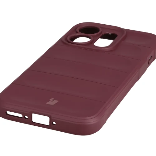 Pancerne etui + szkło hartowane Bizon Tur Pack do Oppo Reno16 / Reno16 Pro 5G, burgundowe (4/10)