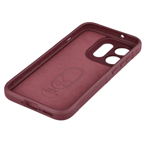 Pancerne etui + szkło hartowane Bizon Tur Pack do Oppo Reno16 / Reno16 Pro 5G, burgundowe (5/10)