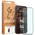 Pancerne etui + szkło hartowane Bizon Tur Pack do Oppo Reno16 / Reno16 Pro 5G, burgundowe (10/10)