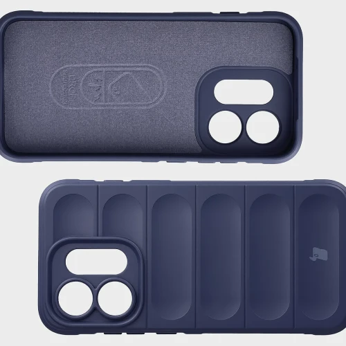 Pancerne etui + szkło hartowane Bizon Tur Pack do Oppo Reno16 / Reno16 Pro 5G, granatowe (7/10)