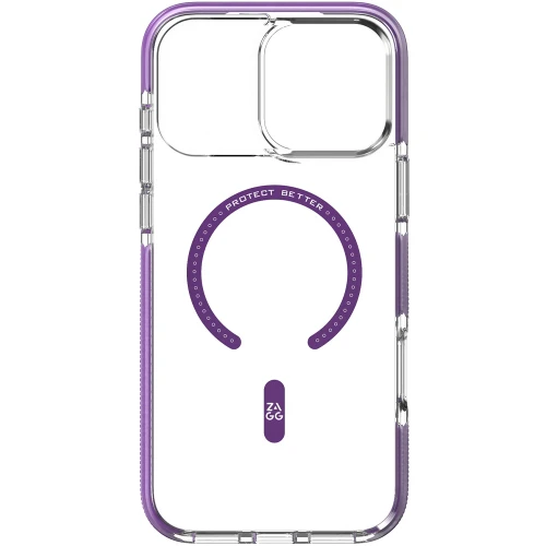 Etui ZAGG Santa Cruz Snap do MagSafe do iPhone 18 Pro Max / 17 Pro Max, przezroczysto-fioletowe (5/8)