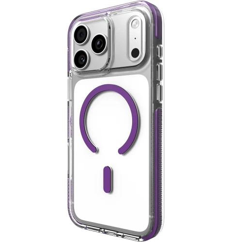 Etui ZAGG Santa Cruz Snap do MagSafe do iPhone 18 Pro / 17 Pro, przezroczysto-fioletowe (4/7)