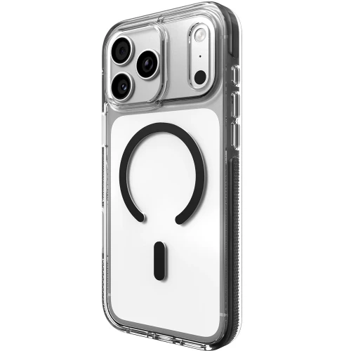 Etui ZAGG Santa Cruz Snap do MagSafe do iPhone 18 Pro / 17 Pro, przezroczysto-czarne (4/9)