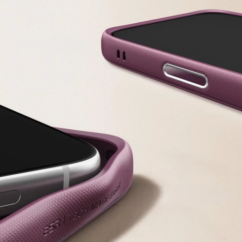 Etui skórzane z podstawką ESR Atelier Kickstand do MagSafe do iPhone 18 Pro / 17 Pro, burgundowe (9/9)