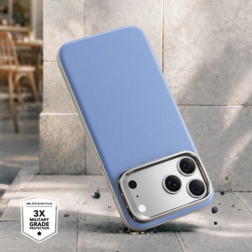 Etui skórzane z podstawką ESR Atelier Kickstand do MagSafe do iPhone 18 Pro Max / 17 Pro Max, niebieskie (3/9)
