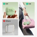 Etui ESR FlickLock Magnetic Case do MagSafe do Apple AirPods 4, Apple AirPods 5, zielone (7/10)